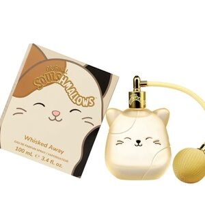 Squishmallows Cream Cat Perfume with Gold Atomizer